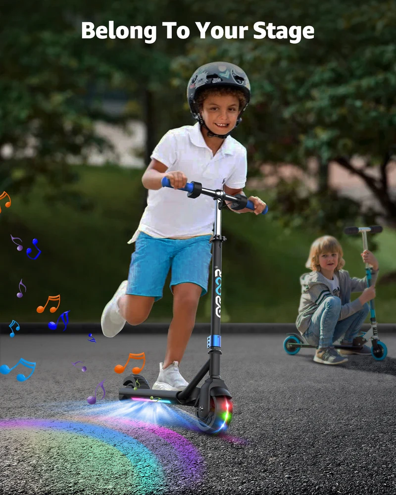 Gyroor H30 Max Kids Electric Scooter With Bluetooth Music Speaker