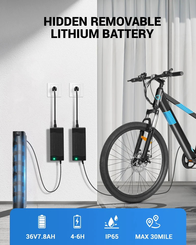 Gyroor EB262 Electric Bike with 26" Tires