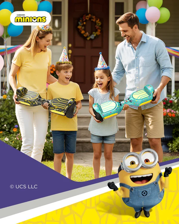Gyroor G13 Minions Edition Off Road Hoverboard 500W with Led Lights and Bluetooth for Kids Aged 6-12