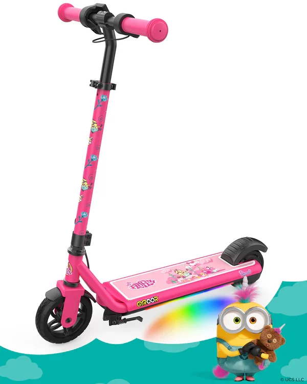 Gyroor H30 Max Minions Edition Kids Electric Scooter 180W with Adjustable Height and Speed