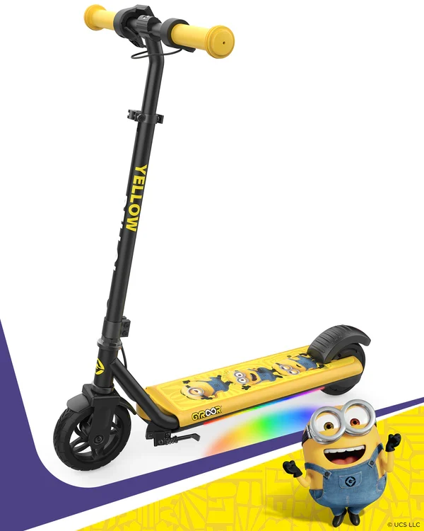 Gyroor H30 Max Minions Edition Kids Electric Scooter 180W with Adjustable Height and Speed