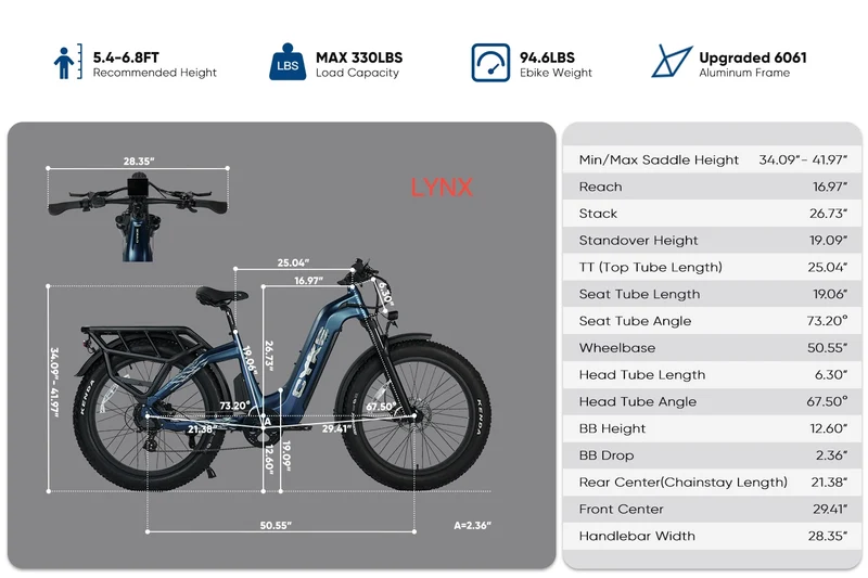 Cyke Family Series Lynx Commuter Electric bike