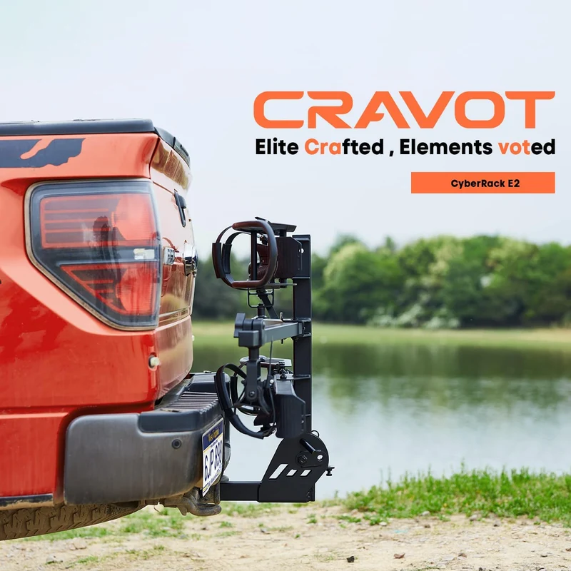 CRAVOT CyberRack E2 Hitch 2 Electric Bike Rack with Loading Ramp