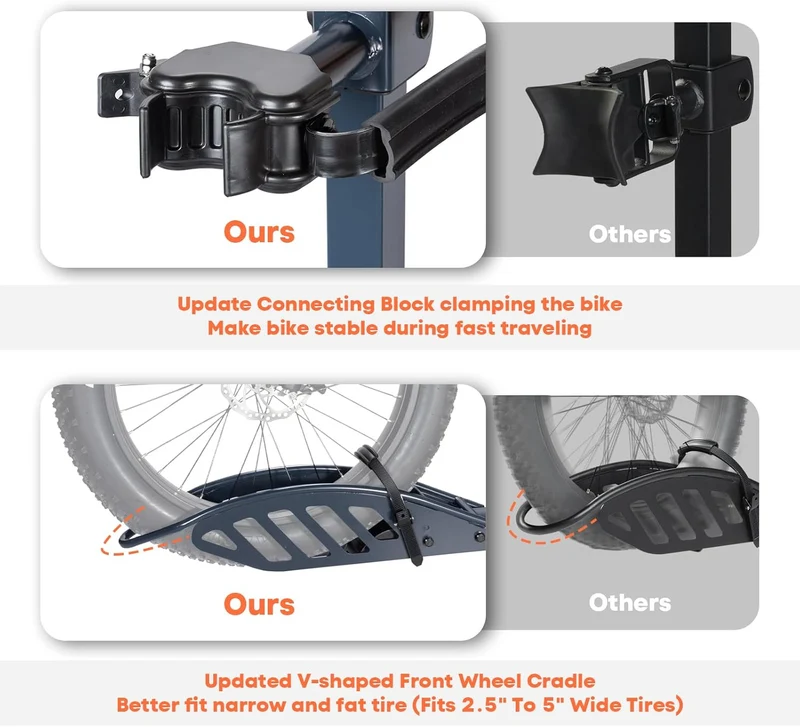 CRAVOT CyberRack E2 Hitch 2 Electric Bike Rack with Loading Ramp