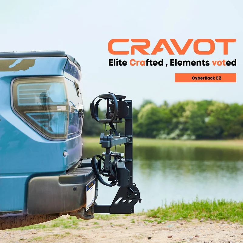 CRAVOT CyberRack E2 Hitch 2 Electric Bike Rack with Loading Ramp