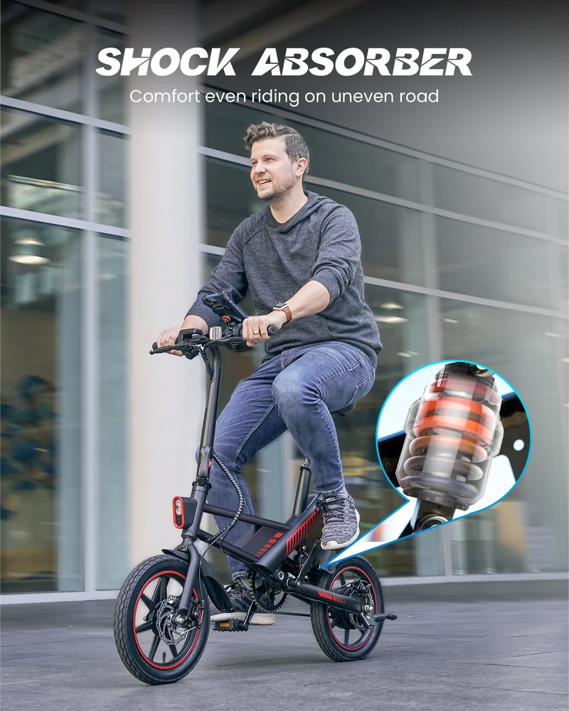 Gyroor C3 Electric Bike 700W with 14" Tires