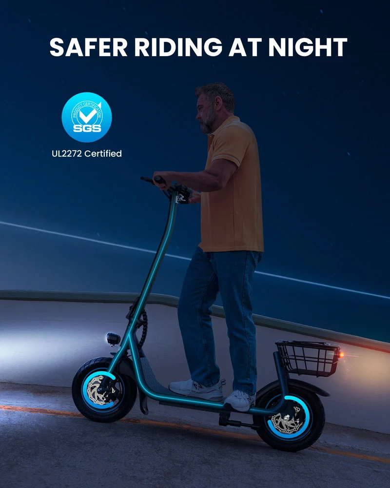Gyroor X2 Electric Scooter 800W with 12" Tires No Seat