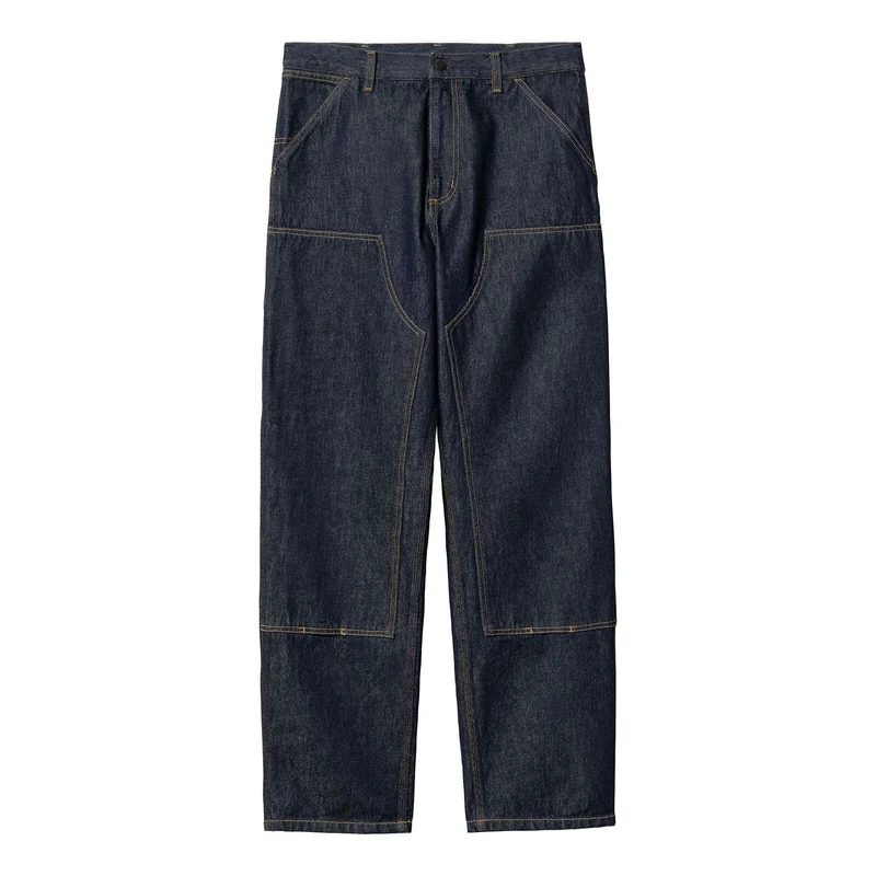 Pantaloni Double Knee In Denim