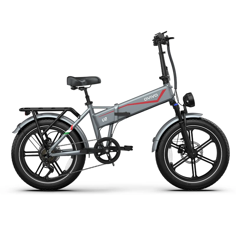 OVIVO V2 2.0 | Bicicletta Elettrica Pieghevole | Versatile | Motore BAFANG 250W | 48V 18Ah | Freni Idraulici | 25km/h | Autonomia 90-120Km| GARANZIA ITALIANA