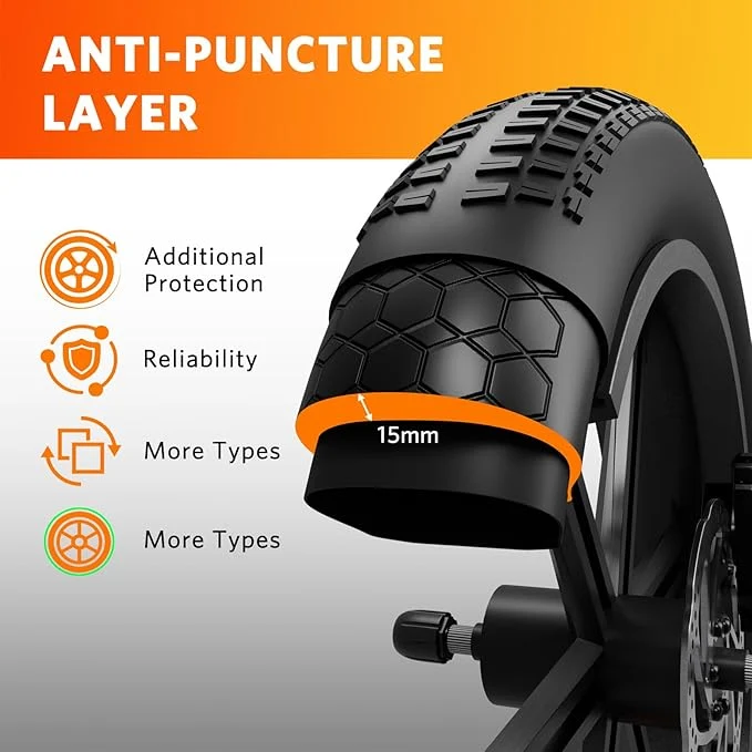 ANTIFORATURA Inserto per Pneumatico 20x4.0 pollici per bici elettriche E-Bike ENGWE EP-2 Pro/EP-2 Pro EU/EP-2 BOOST/Engine Pro/Engine Pro 2.0/M20/M1/ENGINE X e altri