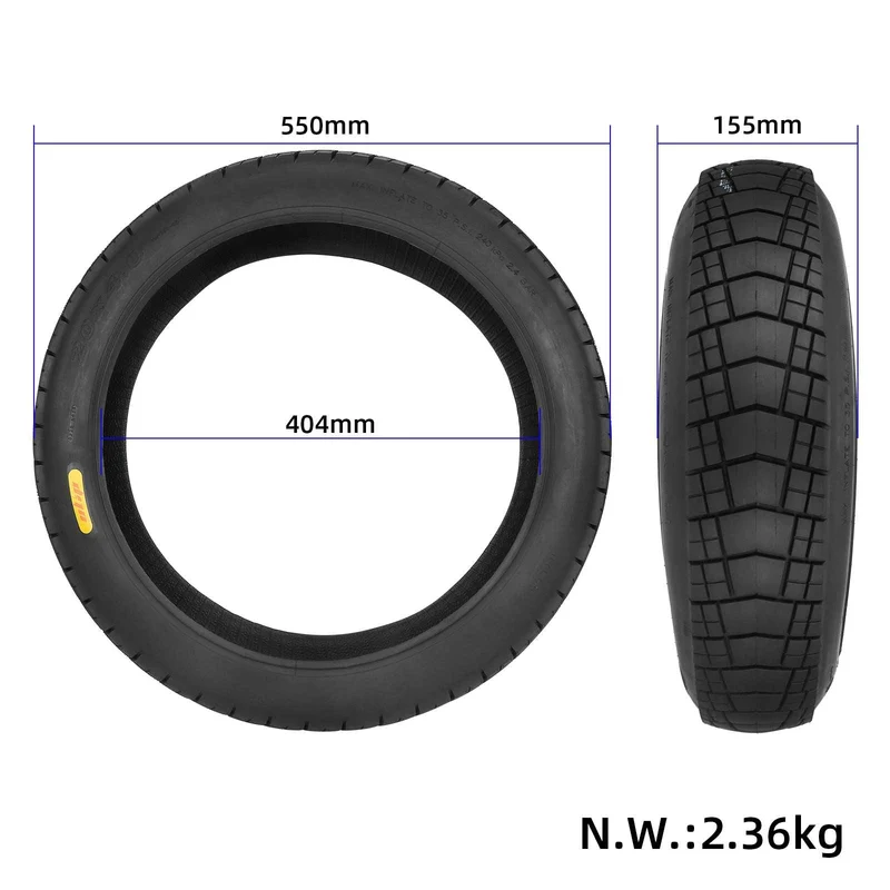 Copertone Pneumatico 20x4.0 pollici FAT TIRE per bici elettriche E-Bike ENGWE EP-2 Pro/EP-2 Pro EU/Engine Pro/ Engine X/ M20/L20/FIIDO M1/M1 Pro