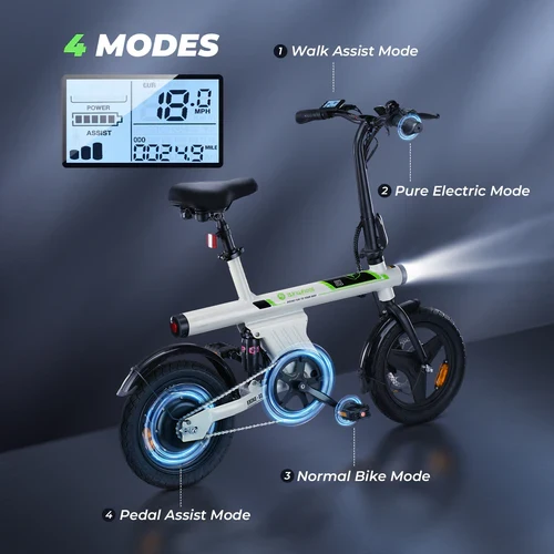 isinwheel U1 Folding Electric Bike for Adults and Teens