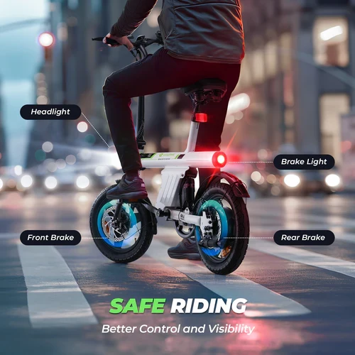isinwheel U1 Folding Electric Bike for Adults and Teens