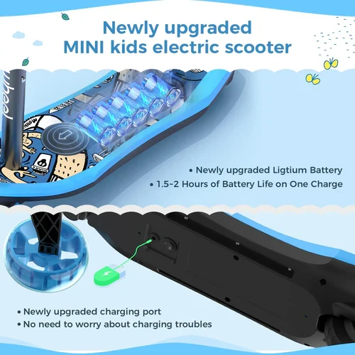 isinwheel 2-in-1 Mini Pro Electric Scooter for Kids