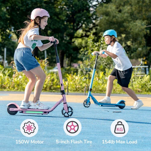 isinwheel S2 Electric Scooter for Kids Ages 6-14