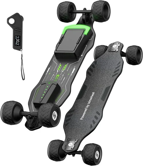 isinwheel V8 Electric Skateboard with Portable Removable Battery & Remote Control