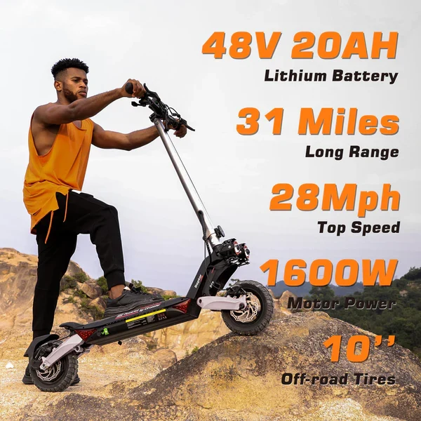 Circooter Raptor Pro 1600W Dual Motor Off-Road E-Scooter