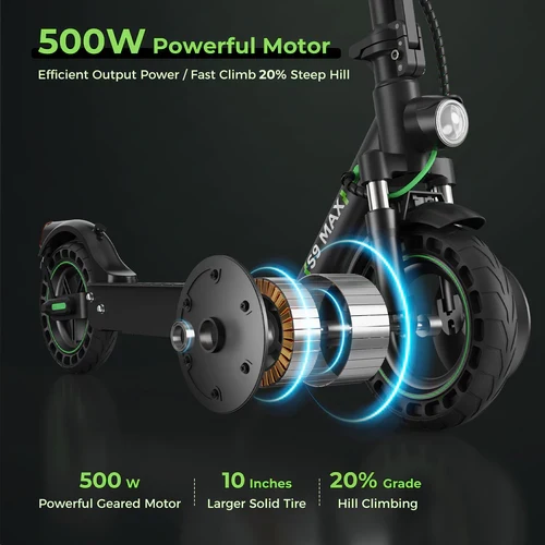 isinwheel S9 Max 500W Upgraded Electric Scooter