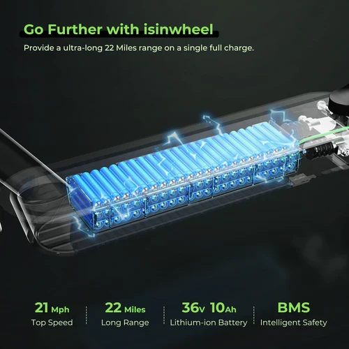 isinwheel S9 Max 500W Upgraded Electric Scooter