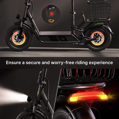 isinwheel Hyper X 700W Electric Scooter with Seat & Basket