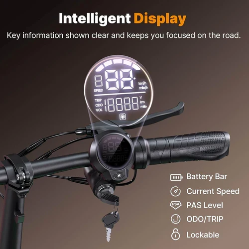 isinwheel Hyper X 700W Electric Scooter with Seat & Basket