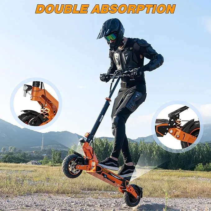 RCB D7 20.8AH | RCB D7 PRO 27AH Autonomia 80-110KM | Indicatori Di Direzione | Pneumatici Antideflagranti 10"| Doppio Freno | Doppio Ammortizzatore | APP