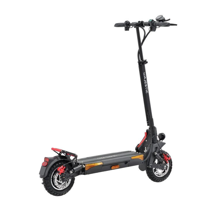 MAJESTIC LEWIS Pro II Monopattino Elettrico con Predisposizione posteriore per targa | 48V 10Ah | 500Watt | Autonomia fino a 45Km | 3 livelli di velocità: 6 Km/h – 14 Km/h – 20 Km/h | Ruote da 10''