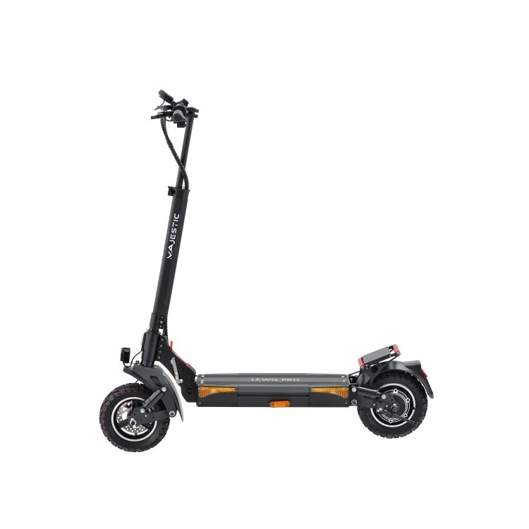 MAJESTIC LEWIS Pro II Monopattino Elettrico con Predisposizione posteriore per targa | 48V 10Ah | 500Watt | Autonomia fino a 45Km | 3 livelli di velocità: 6 Km/h – 14 Km/h – 20 Km/h | Ruote da 10''