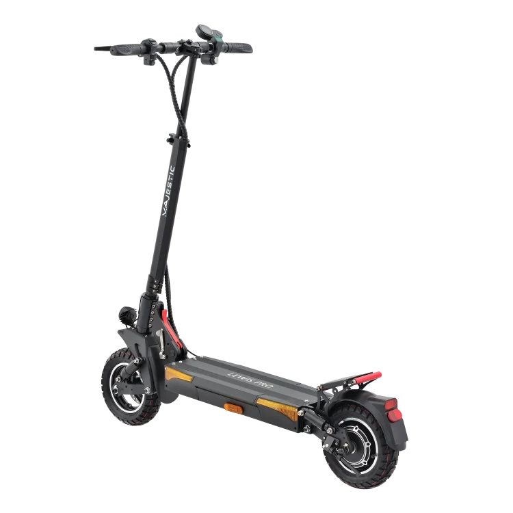 MAJESTIC LEWIS Pro II Monopattino Elettrico con Predisposizione posteriore per targa | 48V 10Ah | 500Watt | Autonomia fino a 45Km | 3 livelli di velocità: 6 Km/h – 14 Km/h – 20 Km/h | Ruote da 10''