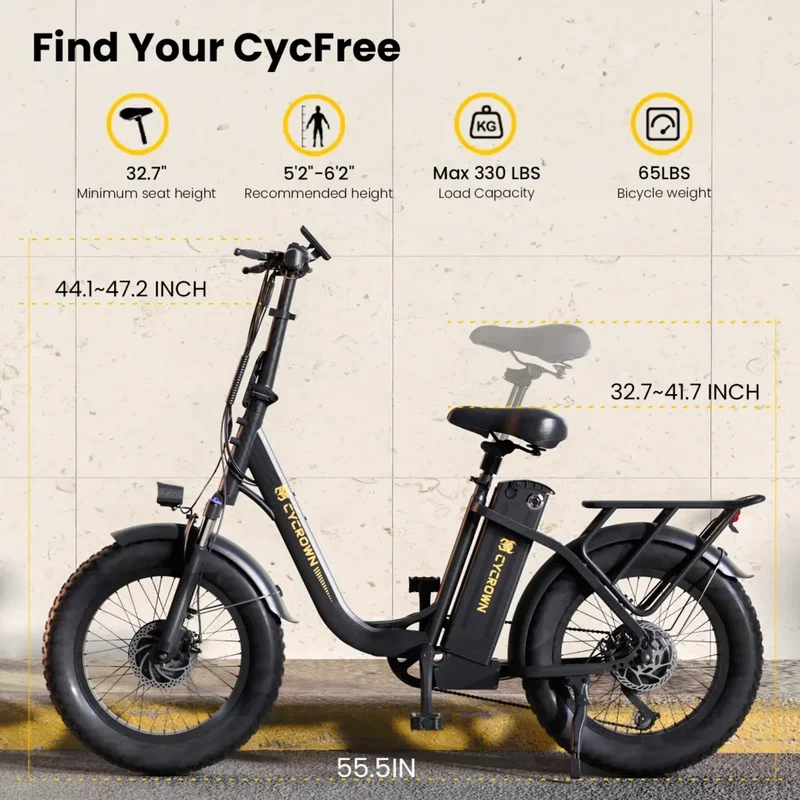 Cycrown CycFree 120KM Long Range Electric Bike