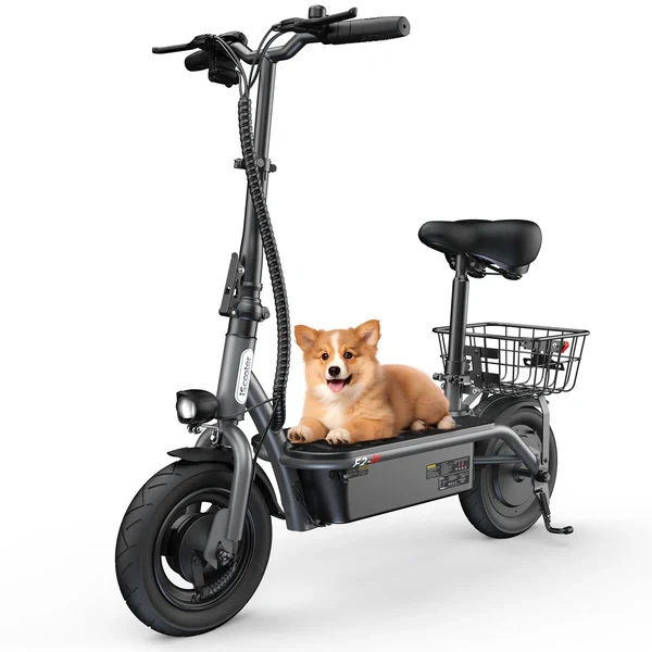 iScooter F2 Electric Scooter with Seat 10" Pneumatic Tire
