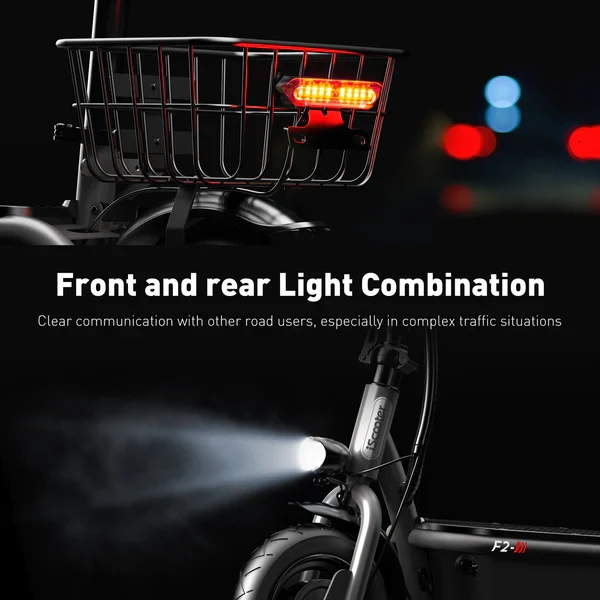 iScooter F2 Electric Scooter with Seat 10" Pneumatic Tire
