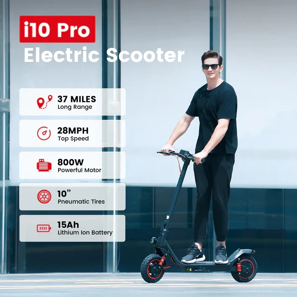 iScooter i10 Pro 800W Commuter Electric Scooter