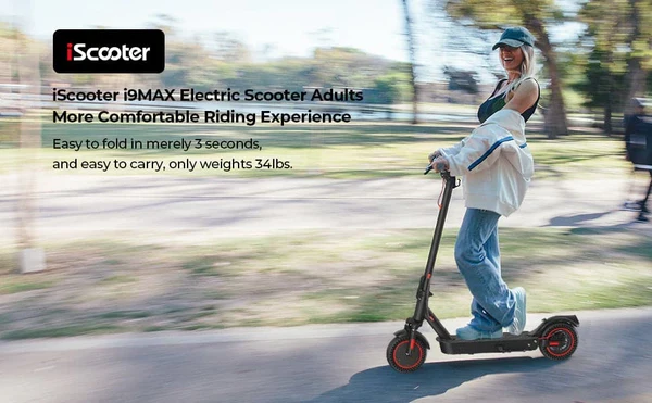 iScooter Refurbished i9Max Foldable Electric Scooter 500W - Excellent Condition
