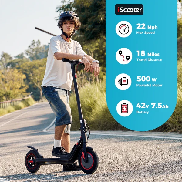iScooter i9M Foldable Commuting Electric Scooter 500W