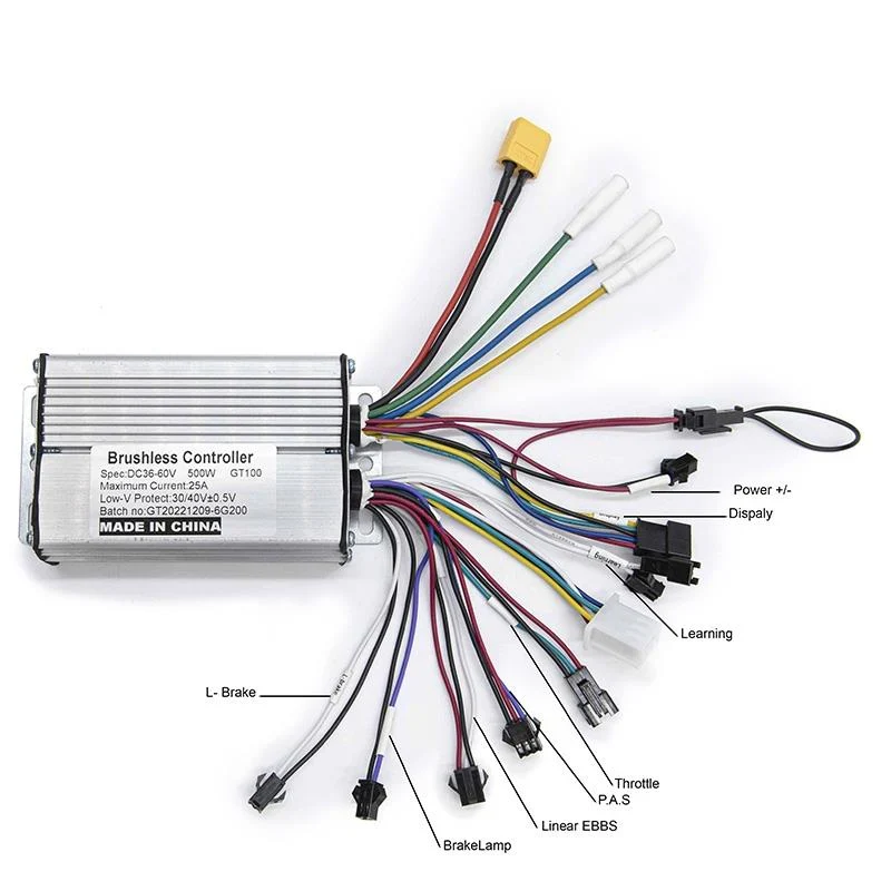 GT100 36/60V 25A 500W Kit Elettronico per Bicicletta e Monopattino Eletrico