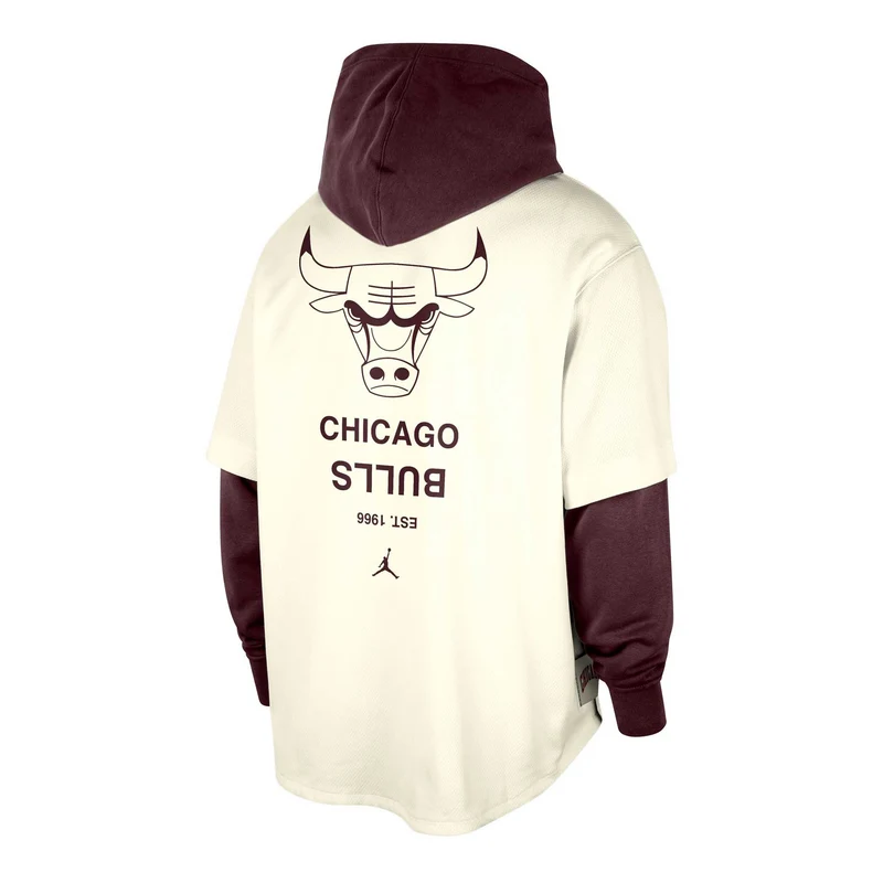 Felpa con cappuccio nike jordan Bulls