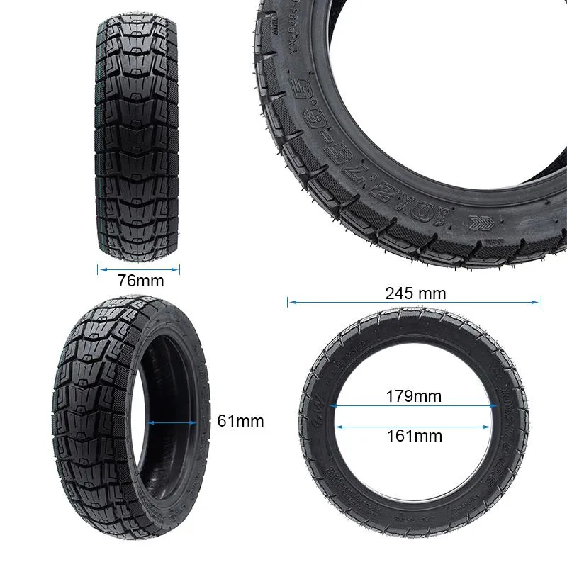 Pneumatico Tubeless GEL 10x2.75-6.5 per Kukirin G2/G2 Master(VER2025) / Kukirin G3 / NINEBOT e atri