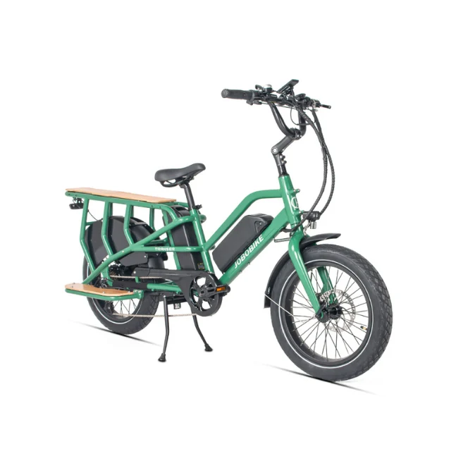 JOBOBIKE TRANSER Bici da carico elettrica per famiglia 48 V 15Ah | 250W XOFO | Autonomia ≥80Km/≥150Km | CST 20" x 3"