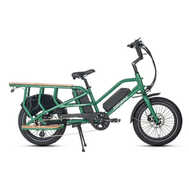 JOBOBIKE TRANSER Bici da carico elettrica per famiglia 48 V 15Ah | 250W XOFO | Autonomia ≥80Km/≥150Km | CST 20" x 3"