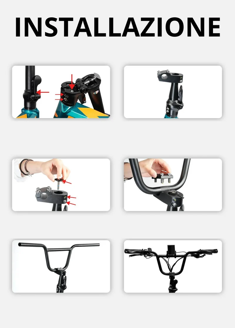 Manubrio BMX per ENGWE Engine Pro aggiornato