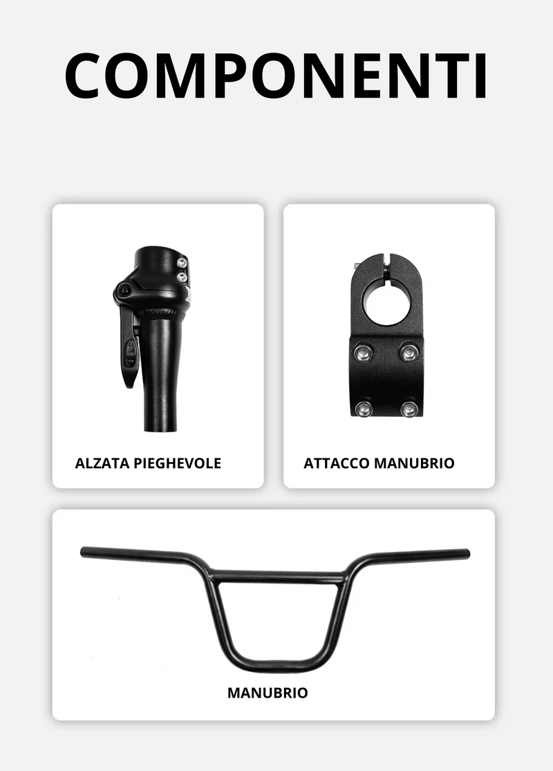Manubrio BMX per ENGWE Engine Pro aggiornato