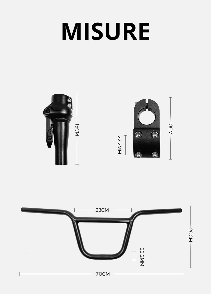 Manubrio BMX per ENGWE Engine Pro aggiornato