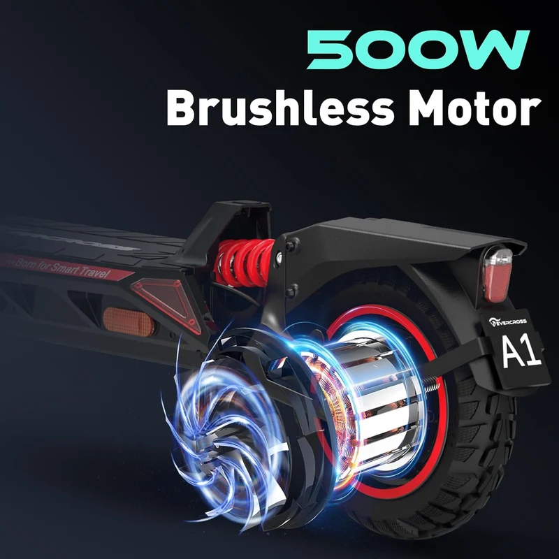 EVERCROSS A1 Monopattino elettrico 48V 14Ah | Motore 500W | Ruote 10 pollici | APP