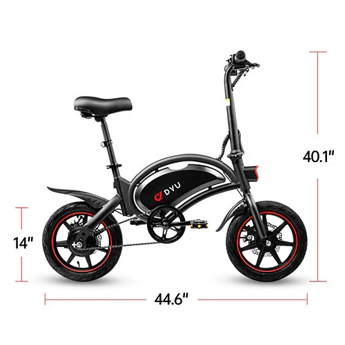 DYU E-bike pieghevole da 14 pollici 250W