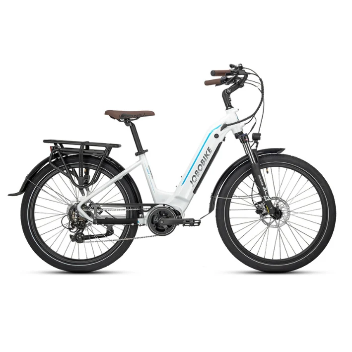 JOBOBIKE LINDA Bicicletta elettrica da donna Step-thru Mid Motor City 36V 14Ah | 250W Bafang M200 mid | Autonomia ≥90Km | CST 26" x 2.35"