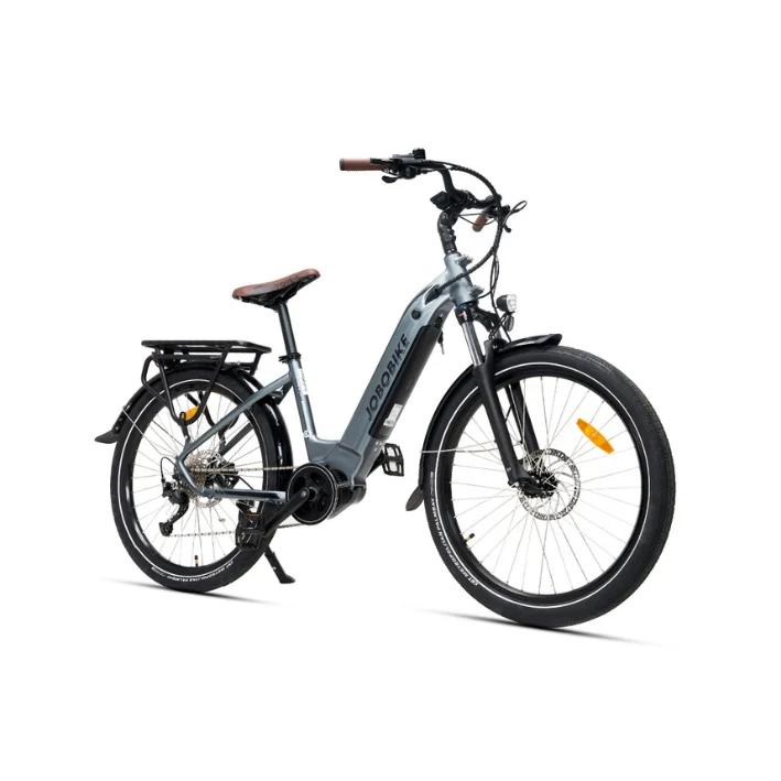 JOBOBIKE LYON E-bike da uomo Step-thru Mid Motor City 36V 14Ah | 250W Bafang M200 mid | Autonomia ≥90Km | CST 26" x 2.35"