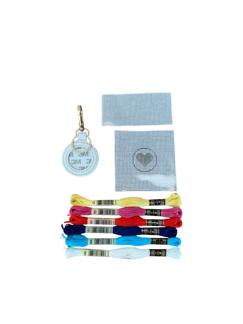Heart Needlepoint Key Fob Kit