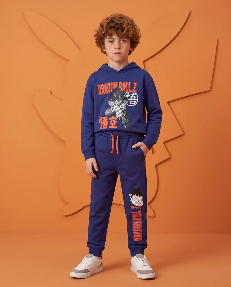 Jogger blu con stampa Dragonball - Blu