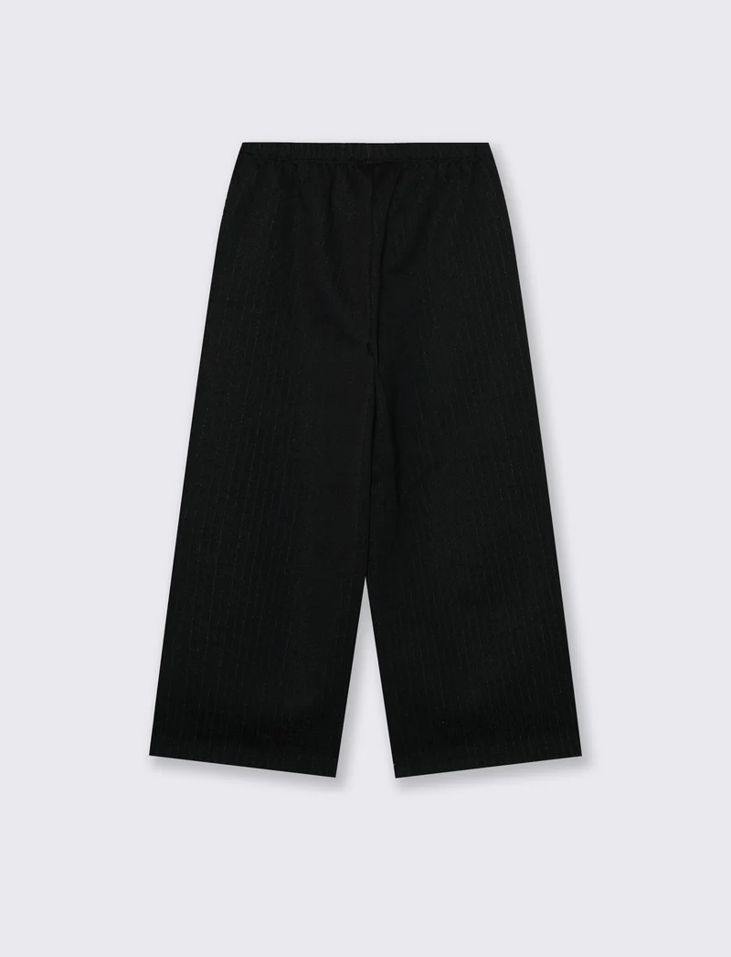 Pantalone gamba ampia elasticizzato - Righe